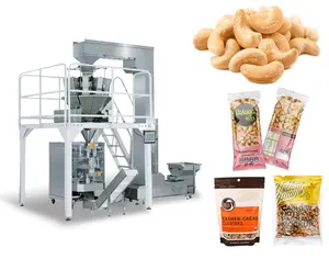 Full Automatic Vertical form fill seal Dried Fruit Cashew Nut Chips rice Food snacks french fries sachet Packaging Machine