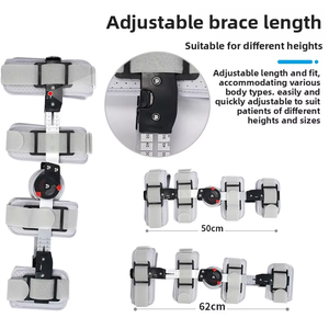 Attelles de fixation pour articulation du genou – Soutien <span class=keywords><strong>externe</strong></span> pour fractures et entorses des ligaments – Stabilisateurs réglables pour la protection et la mobilité - Product Image 3