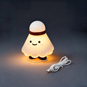 Lampada da Scrivania <span class=keywords><strong>LED</strong></span> per Bambini a Forma di Racchetta da Badminton, Controllo Touch, Luce Calda, 3 Livelli di Luminosità, Ricaricabile USB, Protezione Occhi, da Comodino - Product Image 6