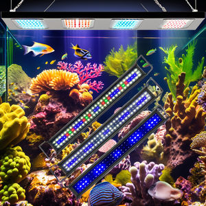 172143 18W Rgb Led Aquarium Verlichting Kunststof + Aluminium 30-150Cm Verstelbare Verwisselbare Emitt Kleur Vis Koraal Tanklampen - Product Image 1