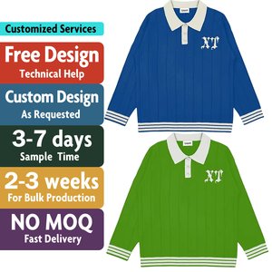 Custom LOGO <strong>Men</strong> Sweater Winter Casual Jacquard Letter Knitwear Loose <strong>Pullover</strong> Rib Jumper Knit Polo Shirt Knitted Sweater <strong>for</strong> <strong>Men</strong> - Product Image 3