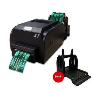 เครื่องพิมพ์สกรีนริบบิ้นสีพิเศษเครื่องทำบาร์โค้ดผ้าไหมสำหรับตกแต่งร้าน<span class=keywords><strong>ดอกไม้</strong></span>ฟอยล์บรรจุภัณฑ์ของขวัญเครื่องพิมพ์ดิจิตอล - Product Image 1