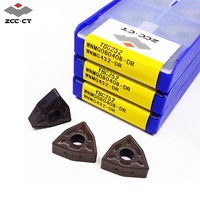 Outils de tournage CNC ZCC-CT Série WNMG Plaquette en carbure pour le traitement des pièces en acier Personnalisable Support OEM-WNMG080408-DR