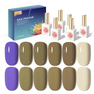 AILANUO Cloudy Dreams UV LED Gel esmalte de uñas gran oferta en 6 colores para bricolaje viene en cubierta de botella Base suministros para uñas - Product Image 1