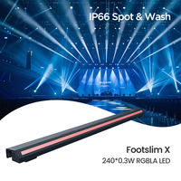 Footslim 2400.3W RGBLA LED Projecteur Linéaire de Sol 3000Lm Ra95 R95 CCT2000-10000K IP66 Anti-tiraillement Lumière de Lavage de Sol Scénique DMX512