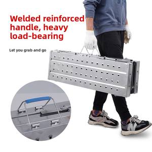 הדום מתקפל כפול תמיכה מחוזק מתכוונן מפלדה, עיצוב תלת מימדי, כושר נשיאה 250 ק\\\"ג, גובה הרמה 1.5 מטר - יצרן - Product Image 1