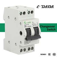 Interrupteur de transfert miniature série SF CDADA 230V 2P 25A 40A 400V pour installation sur rail DIN, disjoncteur