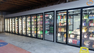 Replacement Part Only Glass Door Walk In Cooler <b>Freezer</b> Beverage Display Cabinet Merchandiser for Grocery Store - Product Image 3