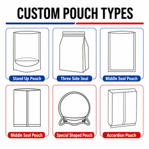 Custom Printed 3.5g Mylar Bags Special Shaped and Moisture Proof Stand-<b>up</b> <b>Pouch</b> for Dry Herb Packaging - Product Image 5