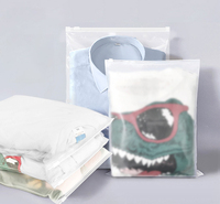 Sacs de rangement de voyage 25 pièces en HDPE imperméable avec fermeture éclair givrée pour chaussettes, vêtements, chaussures, articles de toilette, cosmétiques