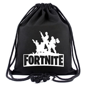 210D Polyester Travel Gym Black Drawstring Backpack <b>Bags</b> With Custom Printed Logo - Product Image 4
