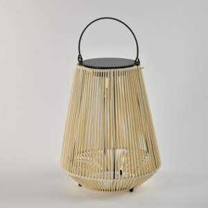 ZOMI IP65 uso al aire libre <span class=keywords><strong>Solar</strong></span> LED ratán linterna decorativa hogar jardín luz colgante Patio balcón fiesta decorar - Product Image 5