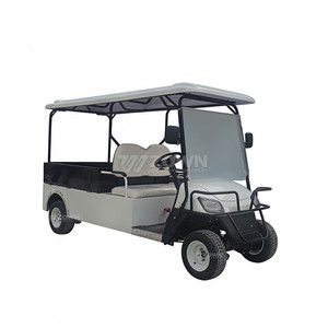 Carrito de golf eléctrico estándar de 4 plazas, homologado CE, para carreteras lisas, para transporte en campos de golf, villas y parques. - Product Image 4