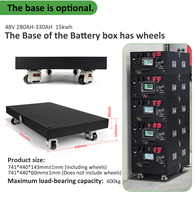 Batería apilable y ensamblable de 48V 16kWh JK V19 BMS con ruedas opcionales y función de calefacción para respaldo de energía en el hogar (Stock UE)
