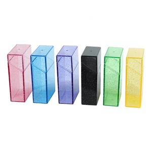 UKETA Vente en gros Mode bon marché Brillant Étanche <span class=keywords><strong>Étui</strong></span> <span class=keywords><strong>à</strong></span> cigarettes en plastique Bling <span class=keywords><strong>Étui</strong></span> <span class=keywords><strong>à</strong></span> cigarettes pour femme - Product Image 3