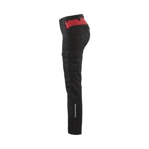 BLAKLADER - 714418329956C44 Pantalon Industry femme stretch Noir/Rouge-PANTALON DE TRAVAIL EAN 7330509763551 PANTALON DE TRAVAIL CARGO - Product Image 5