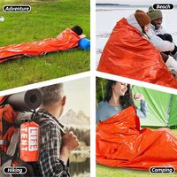 Baiyuheng portable petite tente survie d'urgence tube réfléchissant thermique kit d'abri tente de couchage