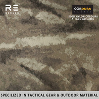 Équipement tactique imperméable en nylon Cordura 500D A-TACS-AU 220 g/m², poids 220 g/m², durable, pour usage extérieur, tissé, imprimé, enduit de PU, pour garçons