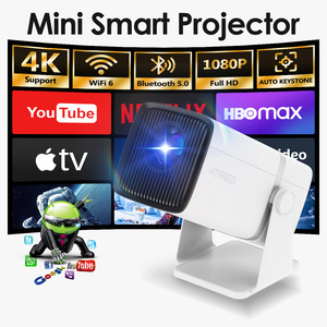 Mini thông minh chiếu không dây Wifi 6 <span class=keywords><strong>Bluetooth</strong></span> Cinema <span class=keywords><strong>Android</strong></span> 13 LCD xách tay nhỏ 720P A86 chiếu - Product Image 2