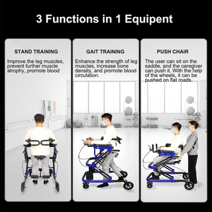 Déambulateur debout imperméable et durable, design pliable, <span class=keywords><strong>cadre</strong></span> en aluminium robuste, capacité de charge de 150 kg, entraîneur de mobilité - Product Image 2