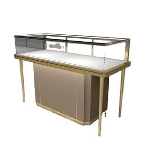 Estantes ligeros de joyería de lujo para tienda minorista con showcas gabinete de luz de joyería vitrina de joyería de boda vitrina de vidrio - Product Image 1
