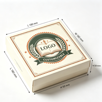 Boîte en carton sur le thème de l'annuaire scolaire rétro, logo personnalisé, carton académique vintage pour souvenir de diplômé, emballage cadeau pour réunion d'anciens étudiants