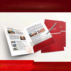 Biểu tượng tùy chỉnh A5/A4 giấy tái chế tài liệu trình bày thư mục hai túi kinh doanh khe cắm thẻ Văn Phòng TrườNg tập tin quản lý - Product Image 2