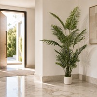 Großhandel Große Künstliche Palme 1,8m Tropischer Kunstbaum für Wohnzimmer Einkaufszentrum Büro und Hotel Dekoration