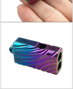 Новинка: Высококачественный портативный свисток для выживания из титанового сплава, цвет радуги - Product Image 6