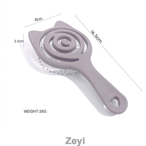 Brosse pour animaux de compagnie réglable avec logo personnalisé et design oreilles de chat – Outil de toilettage à poils doux pour Yorkie, Maltese, Shih Tzu, petits chiens, usage domestique - Product Image 2