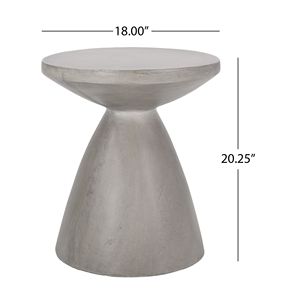 DB Mesa auxiliar de hormigón ligera para exteriores para patios, hospitales, playas, comedor, almacenes, hoteles, parques - Product Image 5