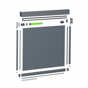 ستائر دوارة مقاومة للرياح، مظلة خارجية، نظام زيب سكرين، نظام زيب تراك، نظام سكرين جانبي، تعمل بالكهرباء أو يدوياً، ذكية، تدعم الواي فاي، تويا، للبرجولا - Product Image 3