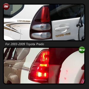 Conjunto de luces traseras TYPY para Toyota Land Cruiser Prado 2003-2009, luces LED de circulación diurna, luces de freno y direccionales - Product Image 3