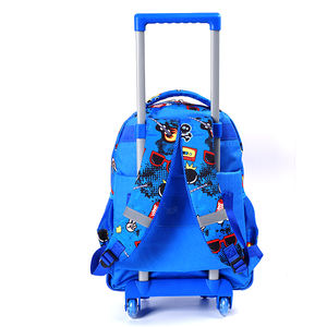 <span class=keywords><strong>Sac</strong></span> à <span class=keywords><strong>dos</strong></span> étanche de 17 pouces pour garçons Cartable de voiture avec chariot pour étudiants pour l'école et les voyages - Product Image 4