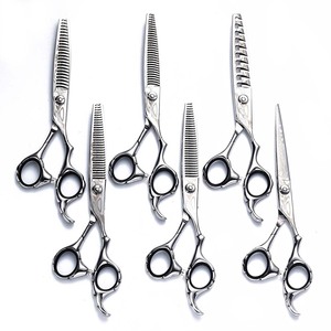 Hairdressing Scissors Set 6 Inch 440C Stainless Steel Flat Thinning Shears For Hair Styling Tools - Product Image 1