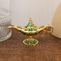 Lampe magique d'Aladdin, nouvelle taille extra-petite 12*6.8, lanterne à vœux en métal, ornement artistique