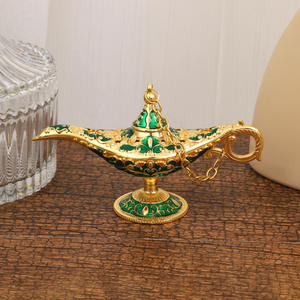 Lámpara Mágica de Aladino, Tamaño Extra Pequeño 12*6.8, Linterna Metálica de Deseos, Adorno Artístico - Product Image 2