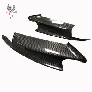 Per 07-13 BMW 3 Serie E90/E92/E93 M3 Anteriore In Fibra di Carbonio Angolo Splitter Bandiera Labbro paraurti di Protezione