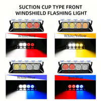 Feu de signalisation stroboscopique à ventouse S36 36 LED 12-24V haute luminosité, lampe de danger universelle pour pare-brise