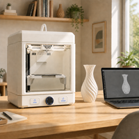 Imprimante 3D WandGo pour enfants, imprimante 3D FDM fermée pour débutants, filament PLA 1,75 mm avec volume d'impression de 100 mm pour la maison et les projets STEM