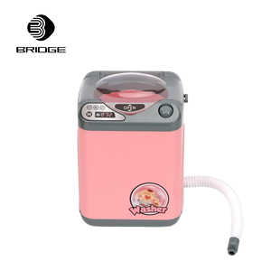 Mini machine à laver en plastique rose pour enfants - Product Image 1