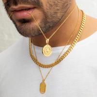 Gemnel Antique Bijoux Starburst Coin Pendentif Collier Plaqué Or Géométrique de 925 En Argent Sterling pour Homme Colliers Femmes