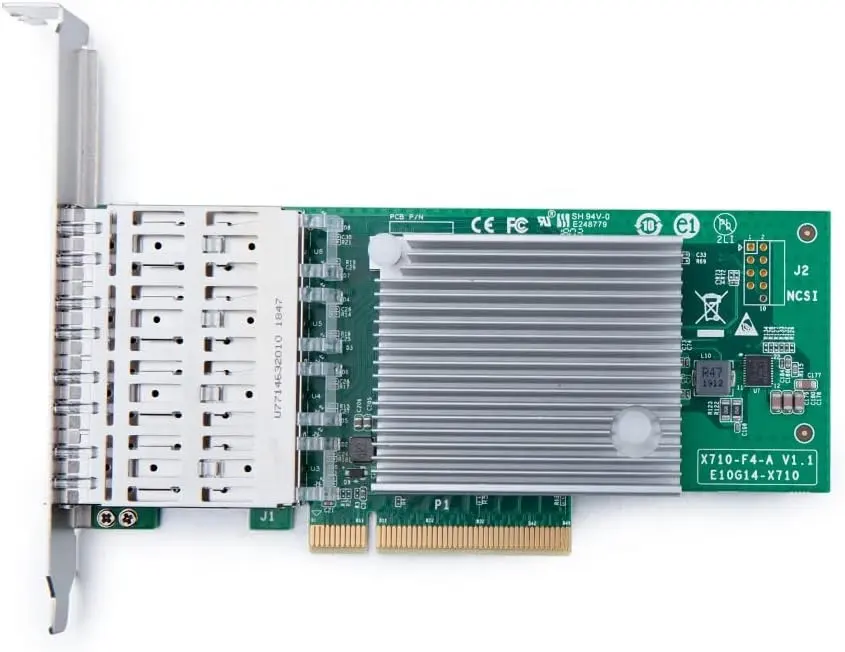 नई Broadcom के साथ REON BCM57840 PCle 3.0x8 10G SFP + ट्रैक्टर-पोर्ट ईथरनेट सर्वर ऑप्टिक नेटवर्क इंटरफेस कार्ड एडाप्टर लैन कार्ड एनआईसी