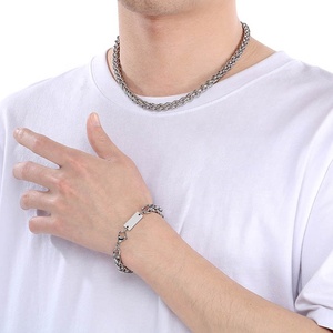 Gold Plated Stainless Steel Couples <strong>Jewelry</strong> Set for Men Women Joyeria <strong>De</strong> Hombre Mujer Acero Inoxidable <strong>Jewelry</strong> Making <strong>Supplies</strong> - Product Image 3