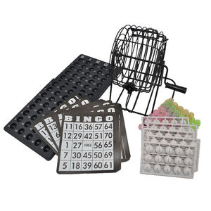 L'ensemble comprend des cartes mixtes de planche principale de Cage de <span class=keywords><strong>Bingo</strong></span> 75 balles d'appel puces colorées jouet idéal pour et enfants garçons filles - Product Image 2