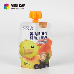 Bolsa de Embalaje Flexible a Prueba de Fugas con Boquilla y <span class=keywords><strong>Mini</strong></span> Tapa Encajable, <span class=keywords><strong>para</strong></span> Smoothies y Purés - Product Image 1