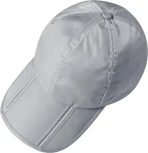 Gorra de béisbol de secado rápido con logotipo personalizado de alta calidad, gorra ligera para exteriores unisex
