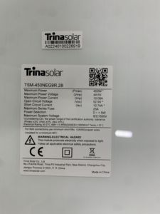 แผงเซลล์แสงอาทิตย์แบบสองด้านกำลังสูง585-605W ของทริน่า585W 590W 595W 600W 605W - Product Image 6