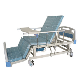 Cama de Hospital Manual Ji Yunqi de Acero Inoxidable con Respaldo Ajustable para Pacientes Ancianos Postrados en Cama - Product Image 4