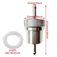 Kit de filtre séparateur d'eau et de carburant diesel universel avec tuyau de 5 m pour chauffage de stationnement 2-8 kW en alliage d'aluminium pour voiture, camion, bateau